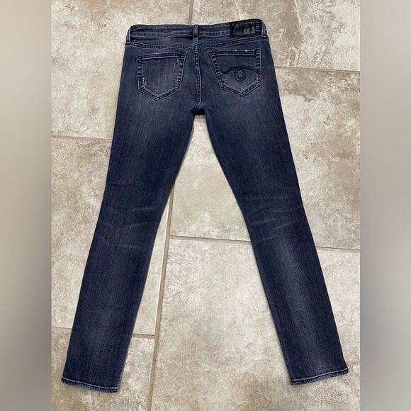 R13 Kate Skinny Jeans Orion Black 26x27 Made in Italy Distressed EUC - Picture 13 of 13